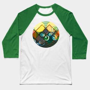 Abstract Landscape - Sunrise Sunset Baseball T-Shirt